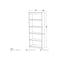 Bestar Universel 30W Standard Bookcase, Bark Grey 65715-000047 - alternate 2
